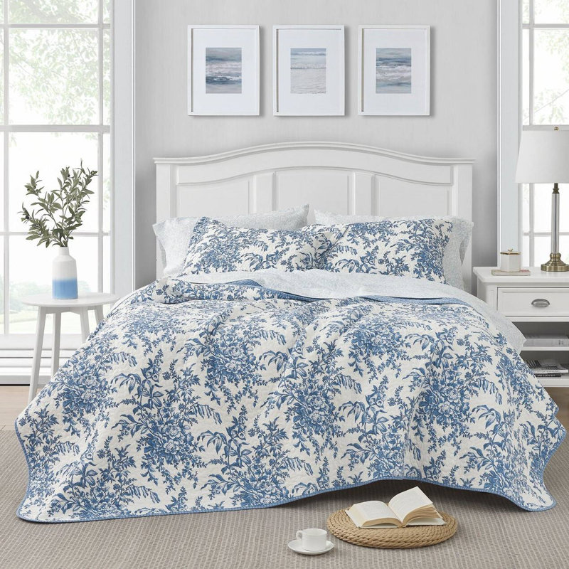 Laura Ashley Home sale - Bedford Collection - Luxury Premium Ultra Soft Quilt Set